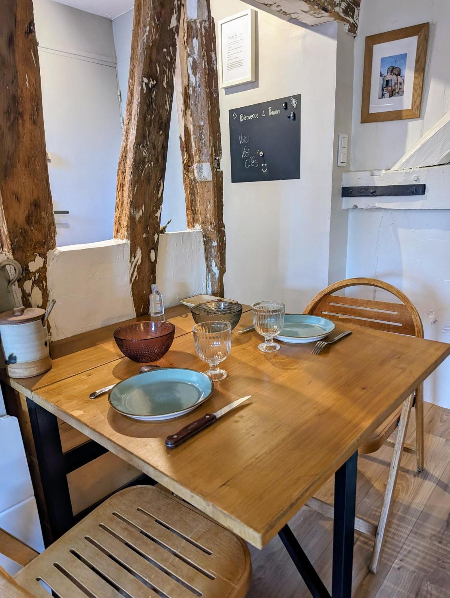Artist Home - City Center - Bathtub - Terrasse - Full Appartment Rouen Luaran gambar